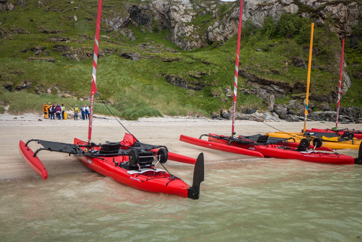 Sortie 1/2 journée en Hobie kayak à voile ou kayak de randonnée, Sommarøy Tromsø – Image 5